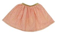 Růžovo-zlatá tylová sukně s hvězdičkami zn. cupcakes and cashmere
