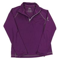 Purpurové funkční sportovní mikinotriko HY