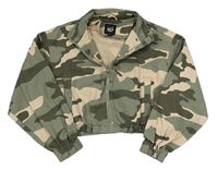 Khaki-béžová army riflová crop bunda New Look