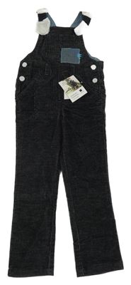 Nové - černé manšestrové laclové kalhoty s nápisy POCOPIANO