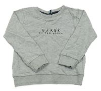Šedá melírovaná mikina s logem TED BAKER