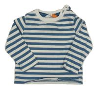 Petrolejovo-bílé pruhované triko John Lewis