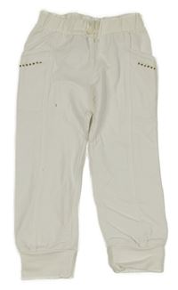 Bílé cargo tepláky s mašlí a kamínky ORIGINAL MARINES