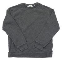 Tmavošedá melírovaná mikina H&M