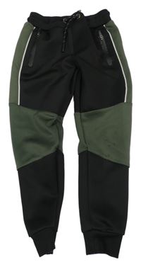 Černo-khaki sportovní tepláky PEP&CO