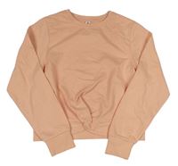 Růžová crop mikina s nápisem Yigga