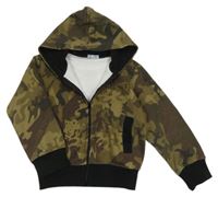 Army propínací mikina s kapucí