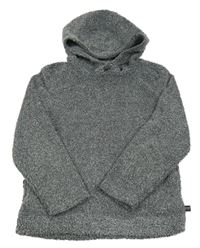 Tmavošedá melírovaná chlupatá funkční mikina s kapucí Regatta