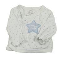 Bílé zavinovací triko s hvězdami C&A