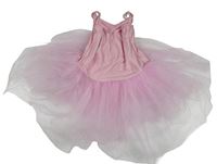 Růžové cvičební body s tylovou sukní