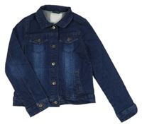 Tmavomodrá riflová bunda Vertbaudet