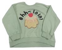 Světlezelená mikina s pudinkem George