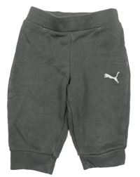 Tmavošedé tepláky s logem Puma