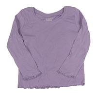 Levandulové žebrované triko Primark