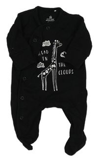 Černý overal s žirafou Next