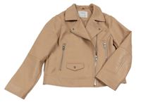 Starorůžový koženkový podšitý křivák Zara