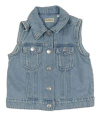 Světlemodrá riflová vesta F&F