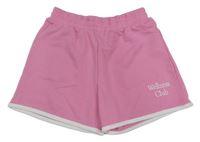 Růžové teplákové kraťasy s nápisem Primark