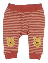 Malinovo-růžové pruhované lehké tepláky s Púem Disney