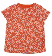 Červené květované tričko F&F