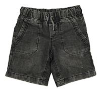 Antracitové riflové jogger kraťasy C&A