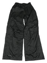 Černé šusťákové podšité funkční kalhoty Mountain Warehouse