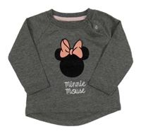 Šedé melírované mikinotriko s Minnie Primark