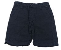 Tmavomodré puntíkaté chino kraťasy Denim Co.