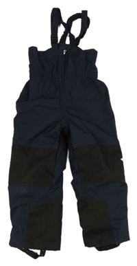 Tmavomodré šusťákové funkční laclové oteplovačky jakoo