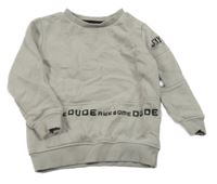 Šedá mikina s nápisem George