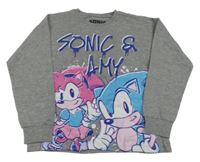 Šedé mikinotriko se Sonicem 