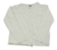 Smetanový propínací lehký svetr F&F