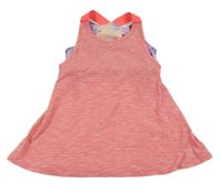 Růžový melírovaný top s všitou sportovní lambádou Matalan