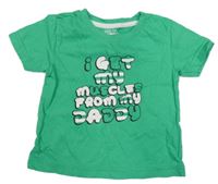 Zelené tričko s nápisem Early Days