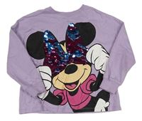 Lila mikinotriko s Minnie s překlápěcími flitry Next