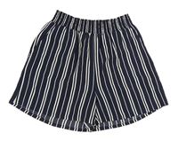 Tmavomodro-bílé pruhované kraťasy H&M