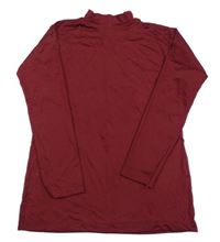 Vínové sportovní triko se stojáčkem