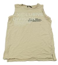 Béžové tílko s nápisy George