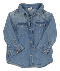 Světlemodrá lehká riflová košile H&M