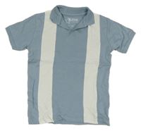 Světlemodro-bílé polo tričko Peacocks