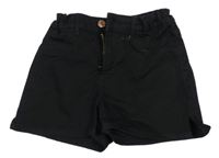 Černé riflové kraťasy H&M