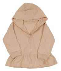 Světlerůžová propínací mikina s kapucí Matalan