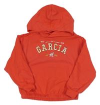 Jahodová mikina s logem a kapucí GARCIA 