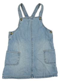 Světlemodré riflové laclové šaty H&M