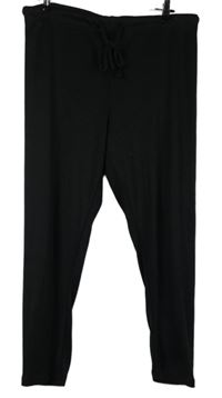 Dámské černé úpletové legíny 