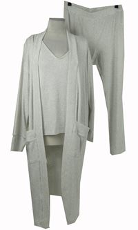 3set - Dámské smetanové úpletové domácí set + župan F&F