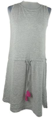 Dámské šedé bavlněné šaty se stahováním Blue Motion 