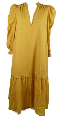 Dámské okrové vzorované šaty Asos 