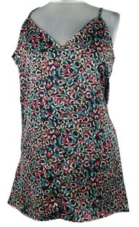 Dámské černo-barevné vzorované saténové šaty Nasty GAL vel. 32