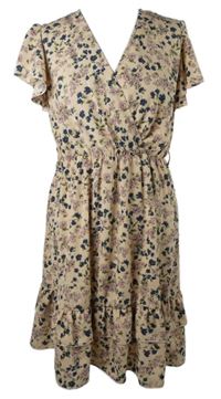 Dámské pudrové květované šaty Shein 